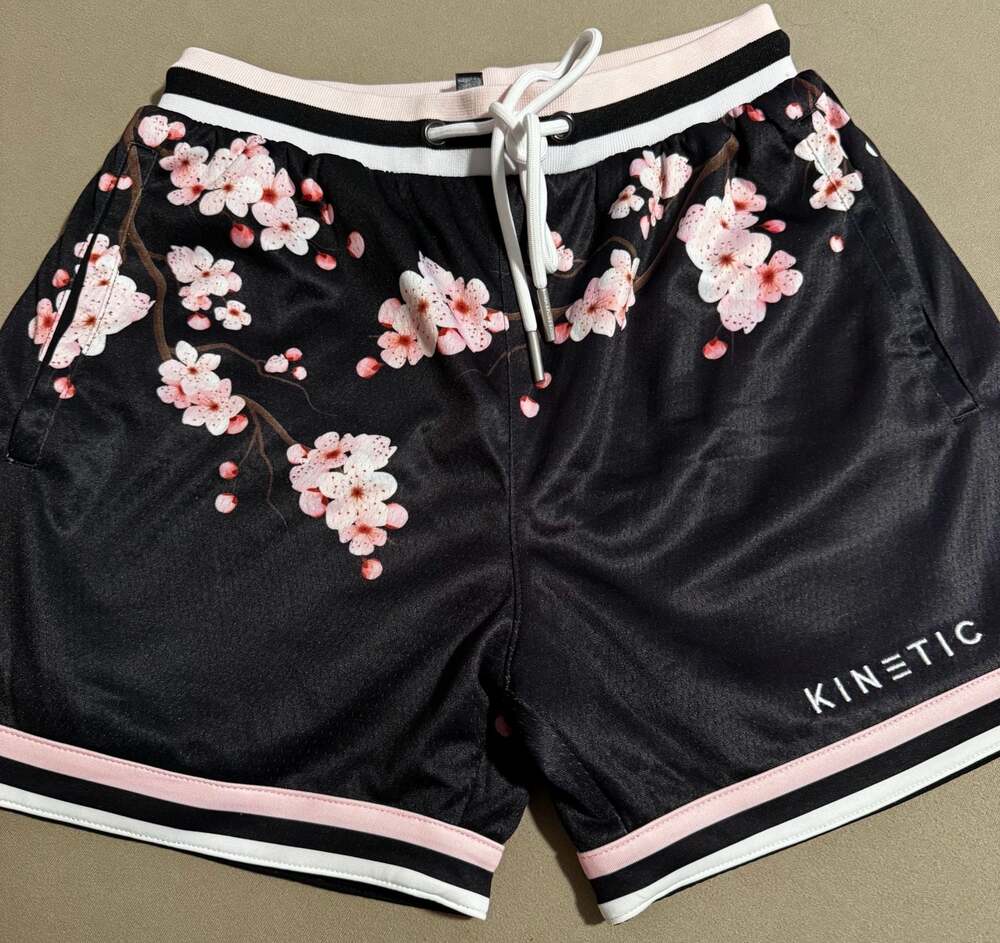 Kinetic Kings Cherry Blossom Mesh Basketball Shorts